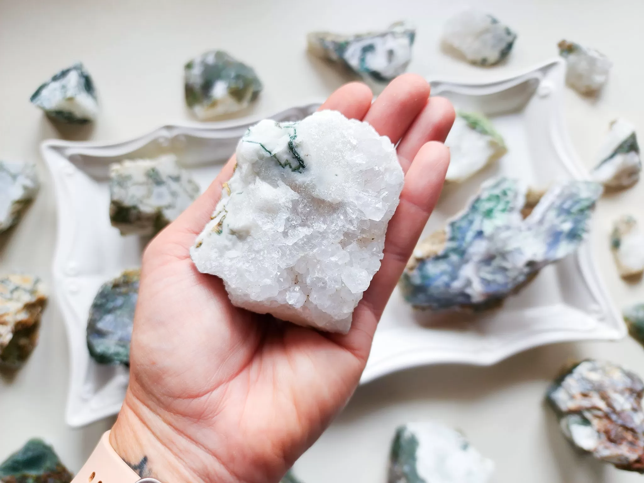 Moss Agate Raw || India