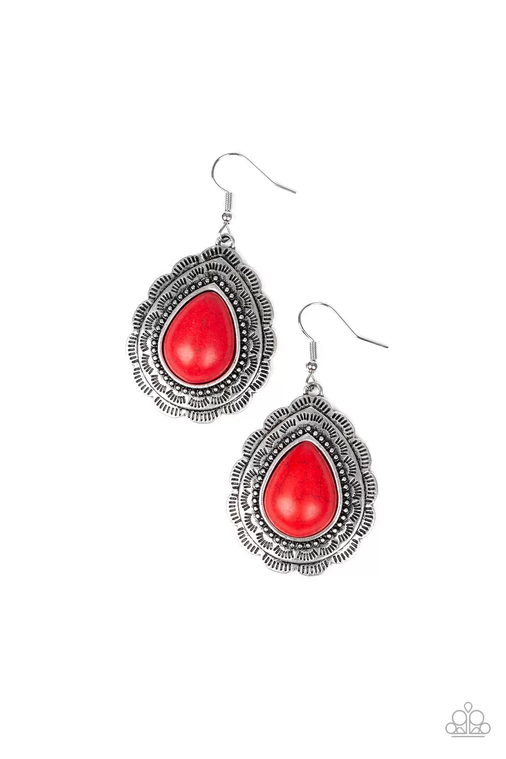 Mountain Mover - Red Earring