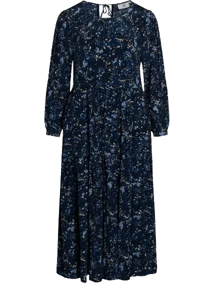 Noa Noa Blue Paisley Air Crepe Dress UK 12