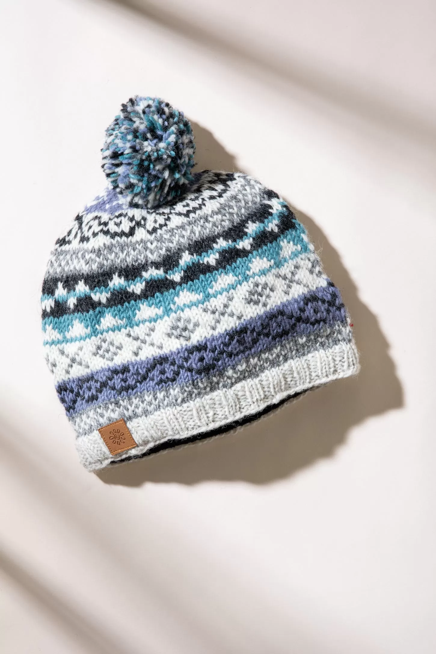 Nordic Wool Pom Pom Beanie