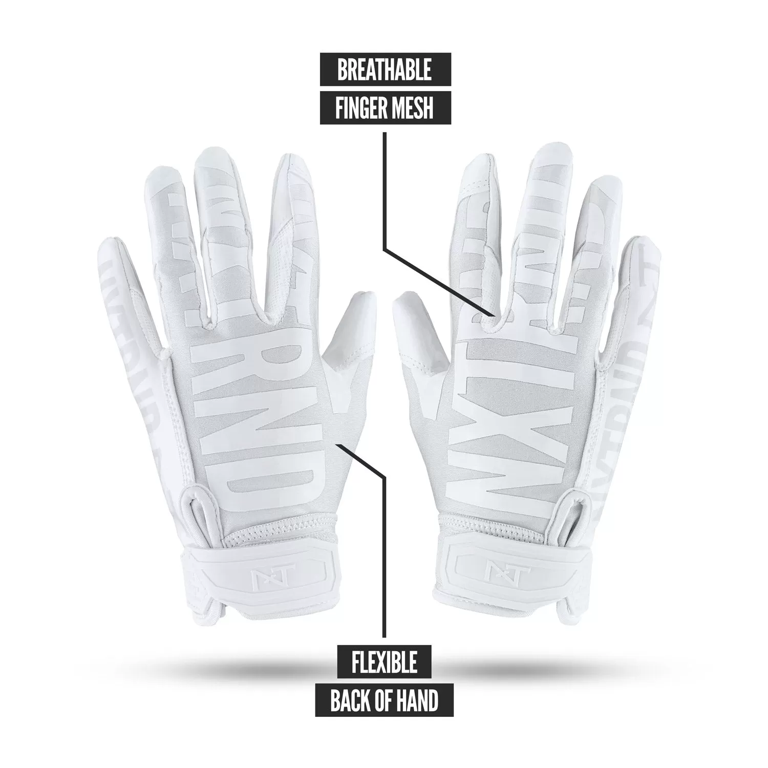 NXTRND G1® Football Gloves White