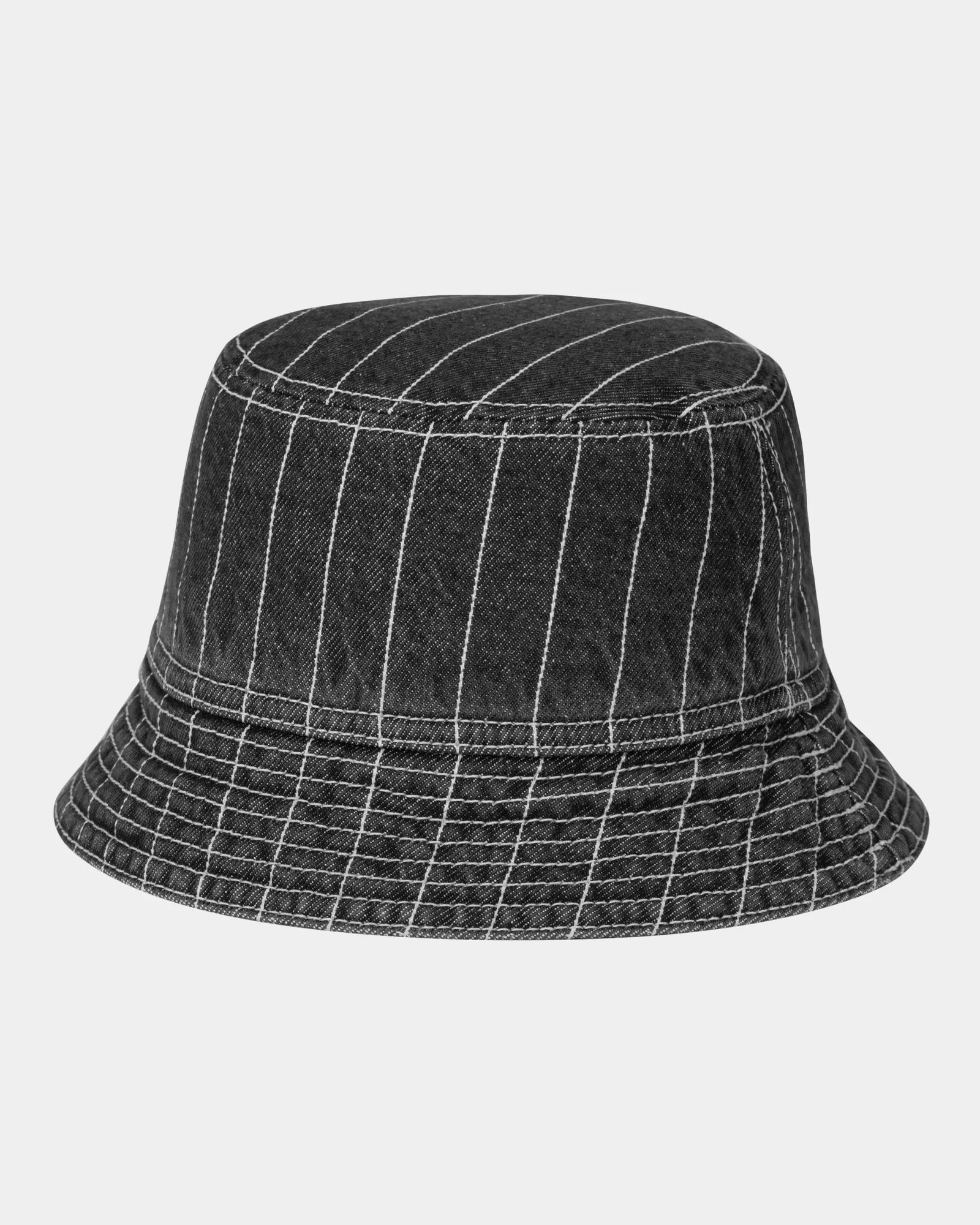 Orlean Stripe Bucket Hat |  Black / White (stone washed)