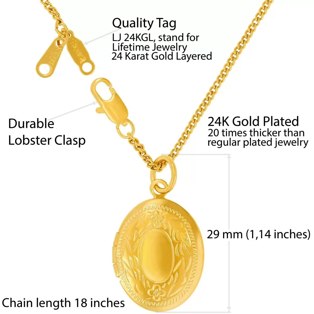 Oval Gold Plated Locket