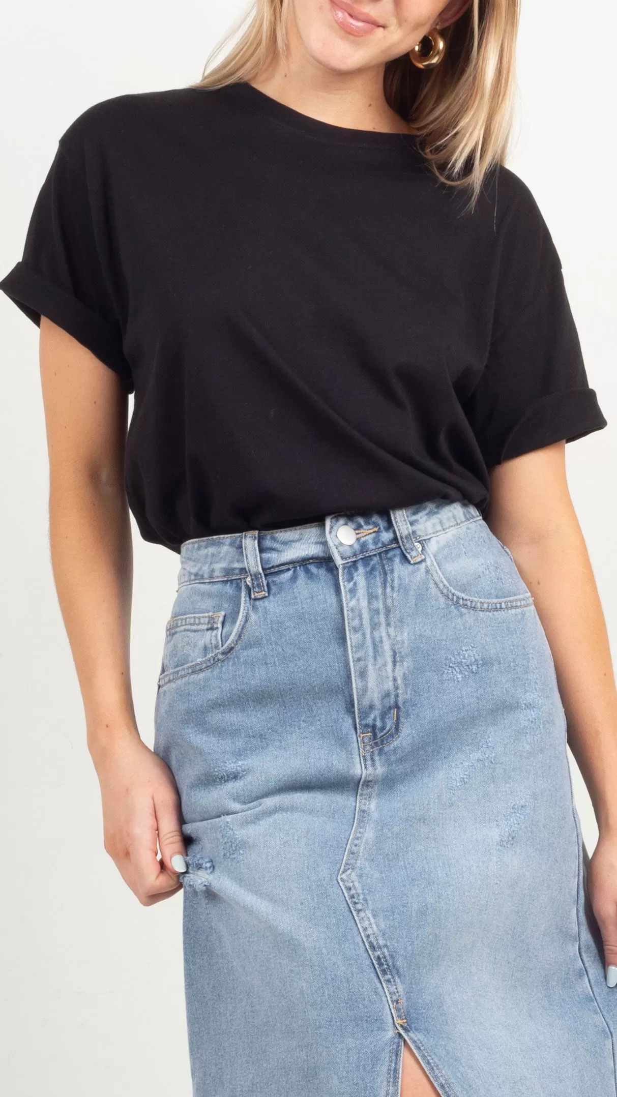 Oversized Basic Tee - Black