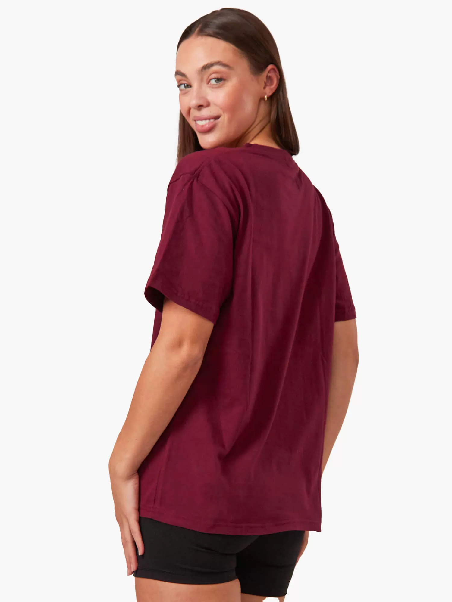 Oversized T-Shirt - Maroon