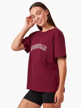 Oversized T-Shirt - Maroon