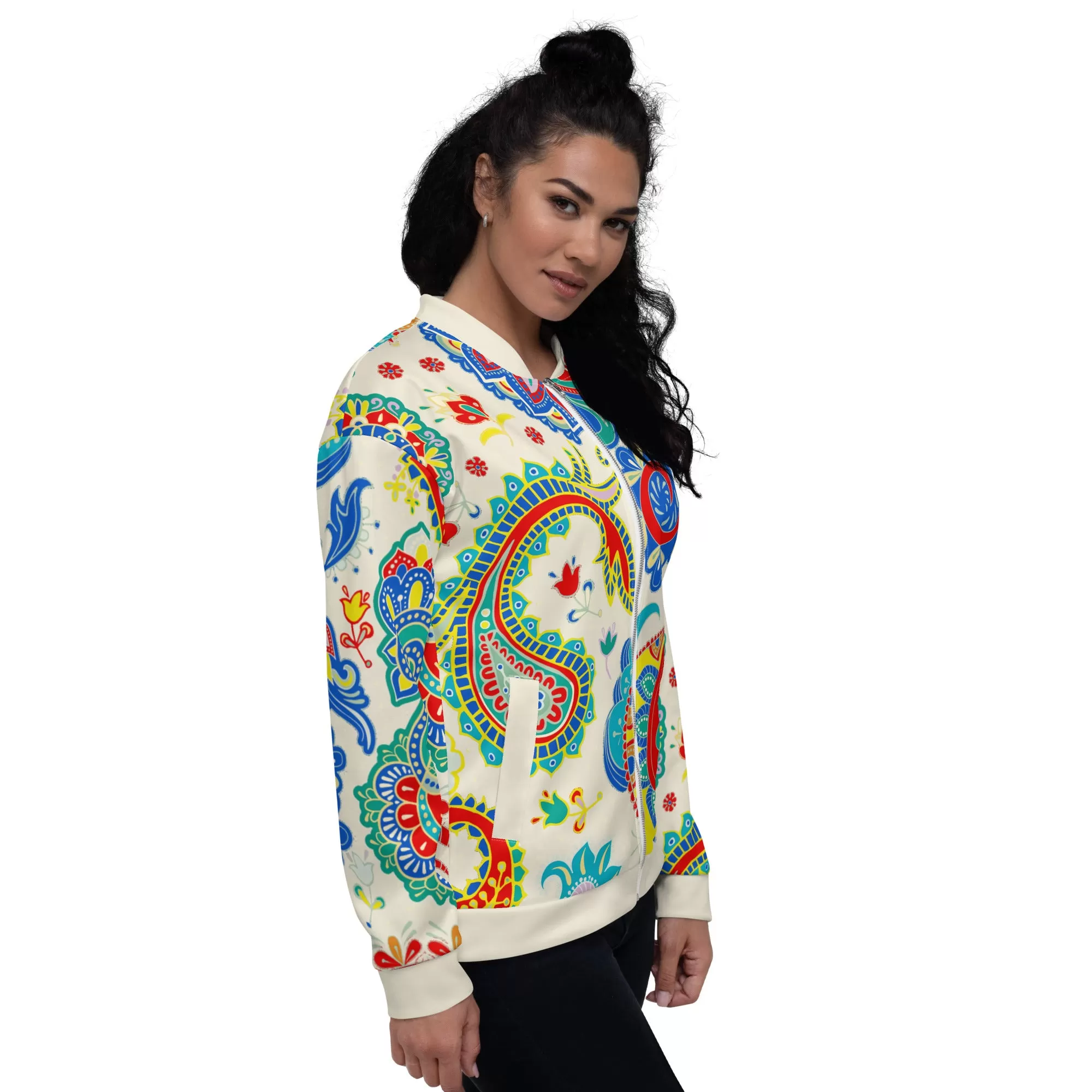 Paisley Princess Unisex Bomber Jacket