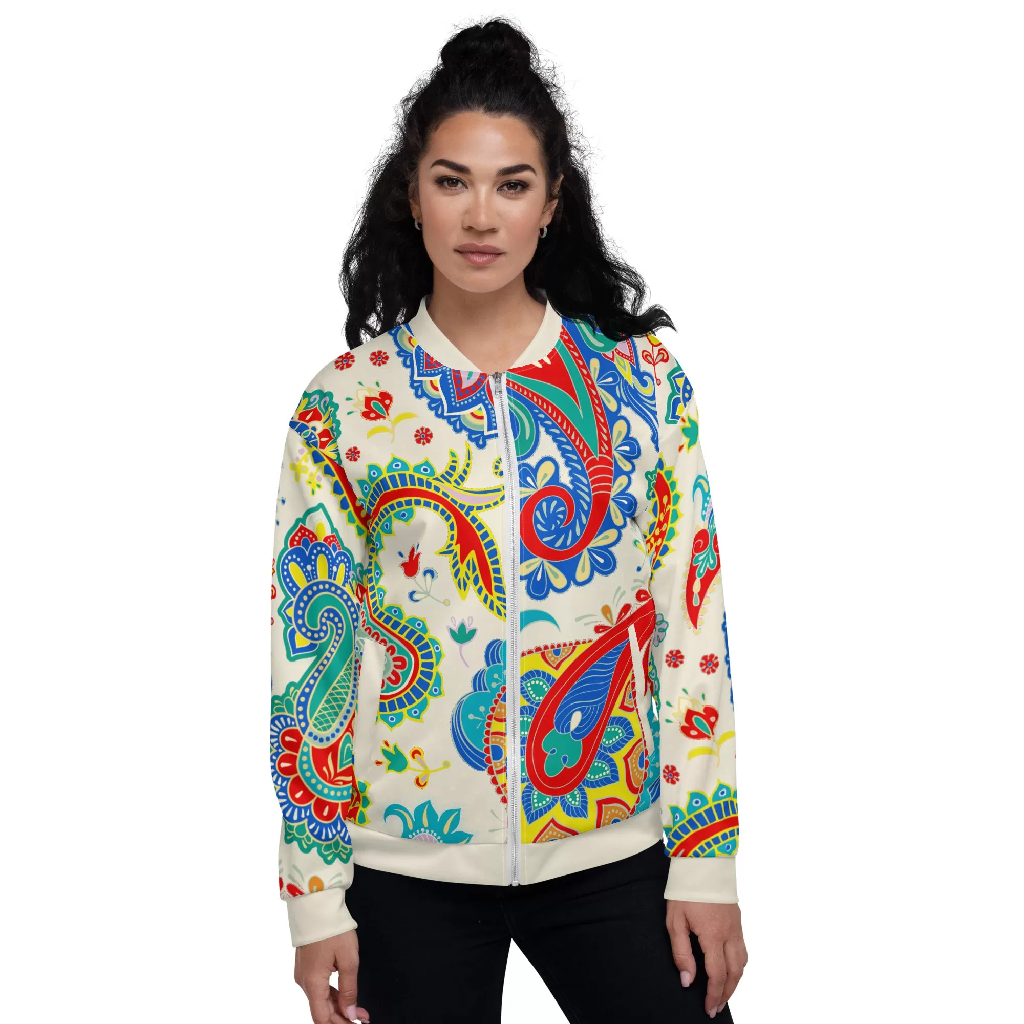 Paisley Princess Unisex Bomber Jacket