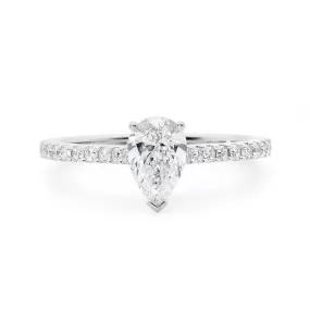 Pear Cut Diamond Ring