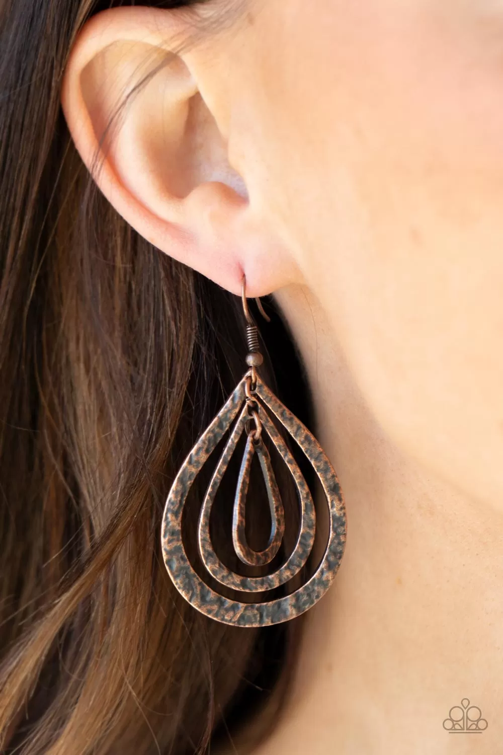 Plains Pathfinder - Copper Paparazzi Earrings