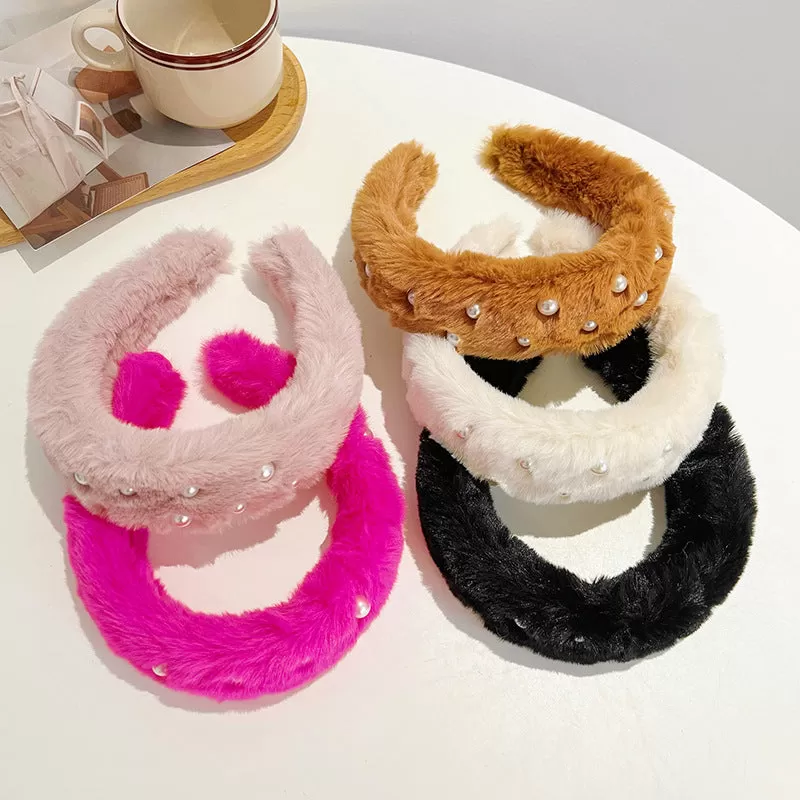 Plush Solid Color Mink Headband (10 colors)