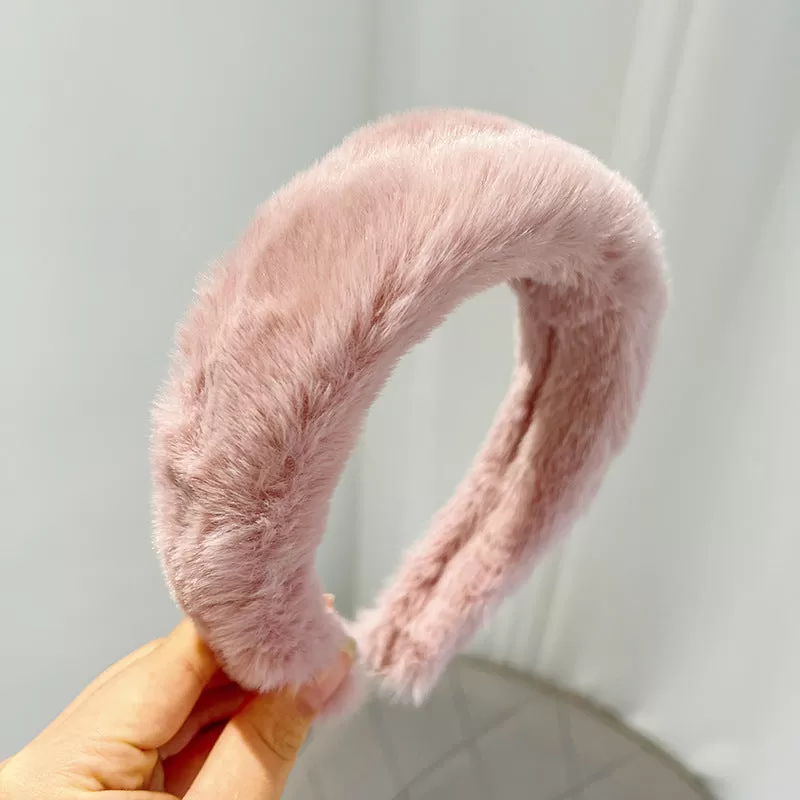 Plush Solid Color Mink Headband (10 colors)