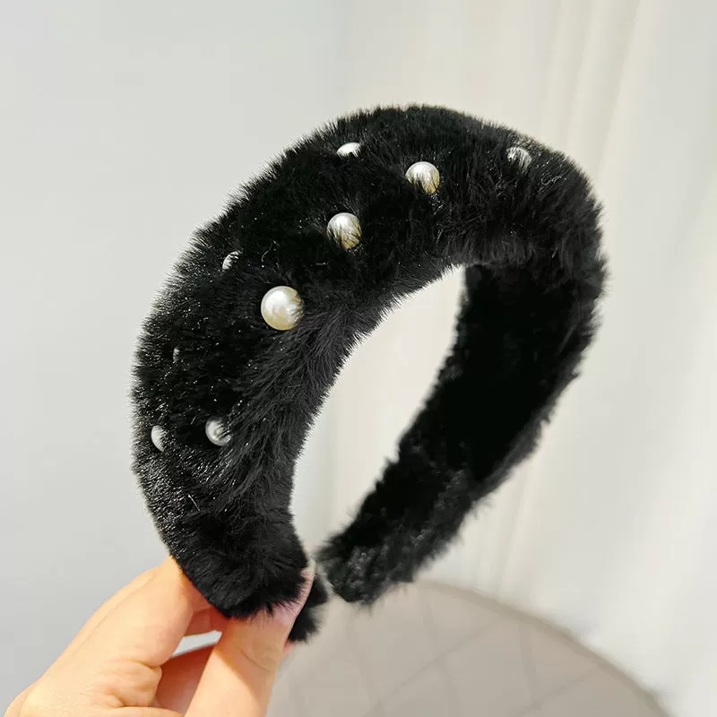 Plush Solid Color Mink Headband (10 colors)