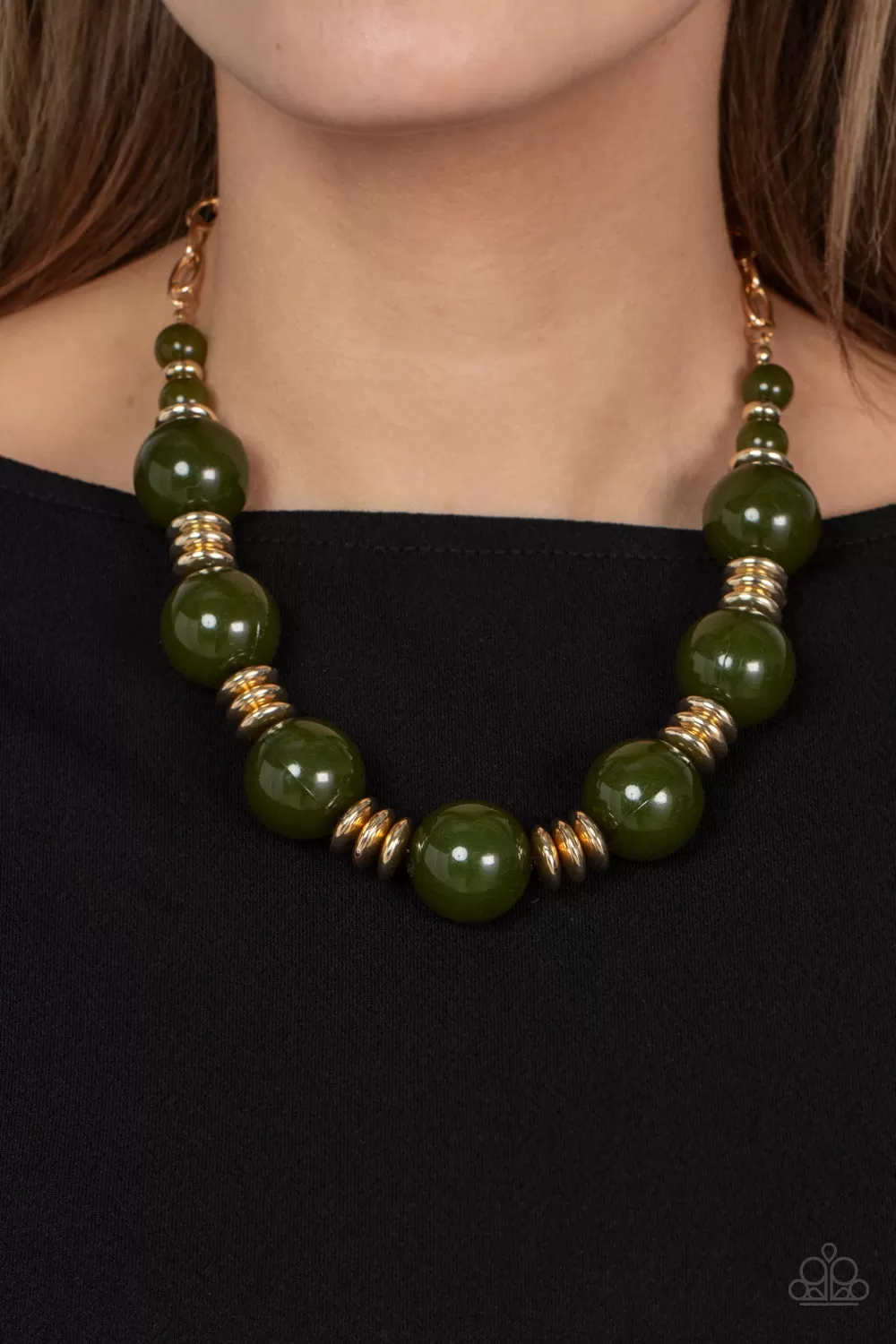 Race to the POP - Green Paparazzi Necklace