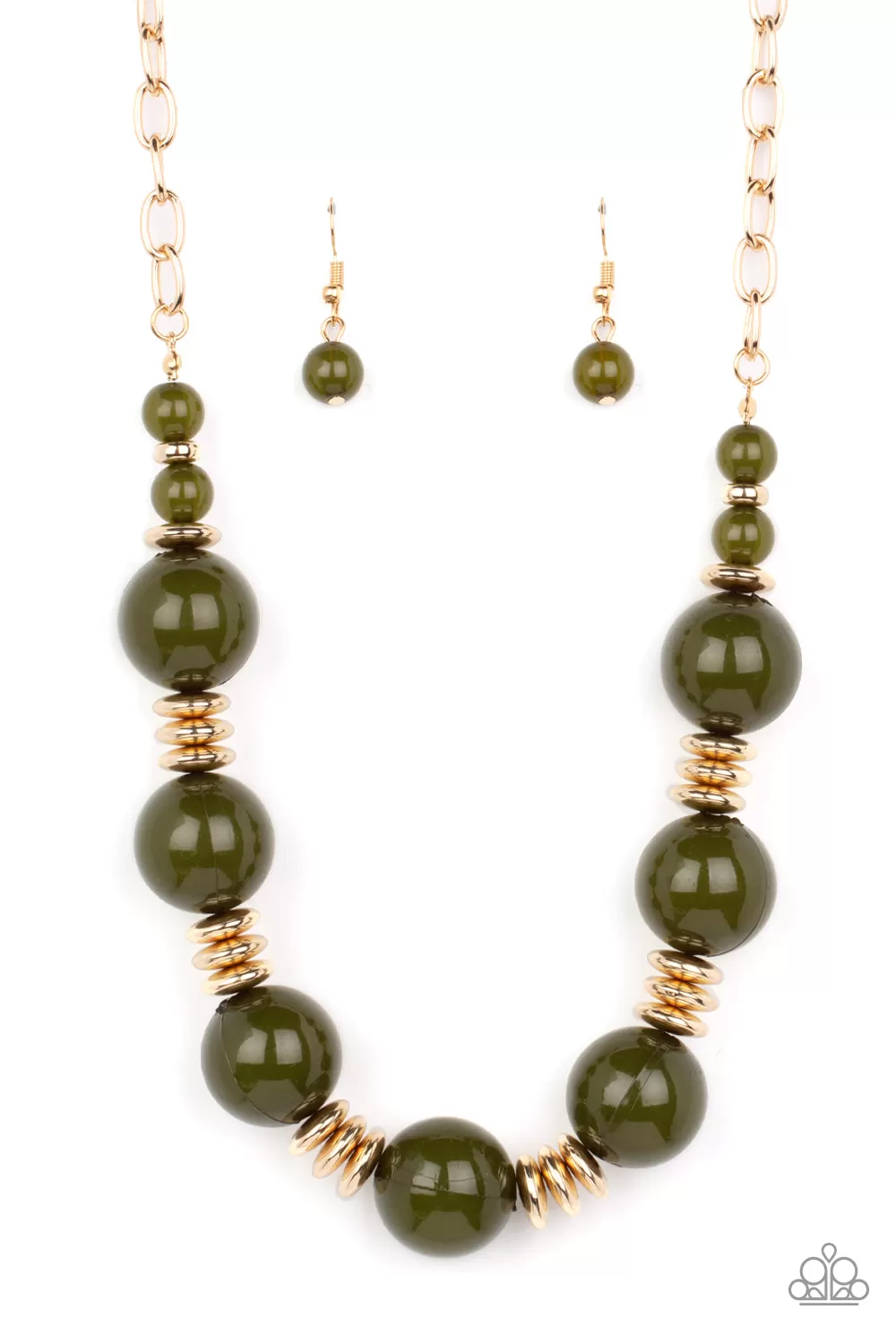 Race to the POP - Green Paparazzi Necklace