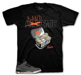 Retro 3 Fear Shirt - Bandemic - Black