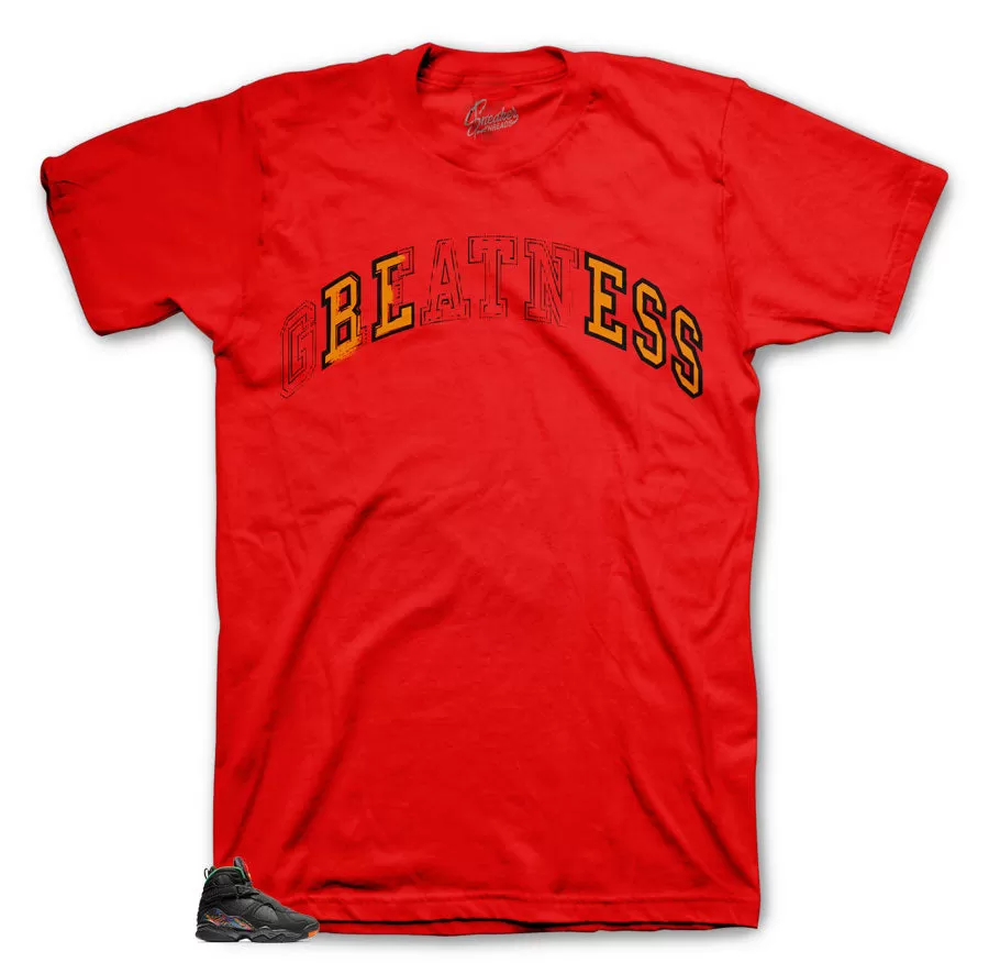 Retro 8 Air Raid Shirt - Stitch - Red