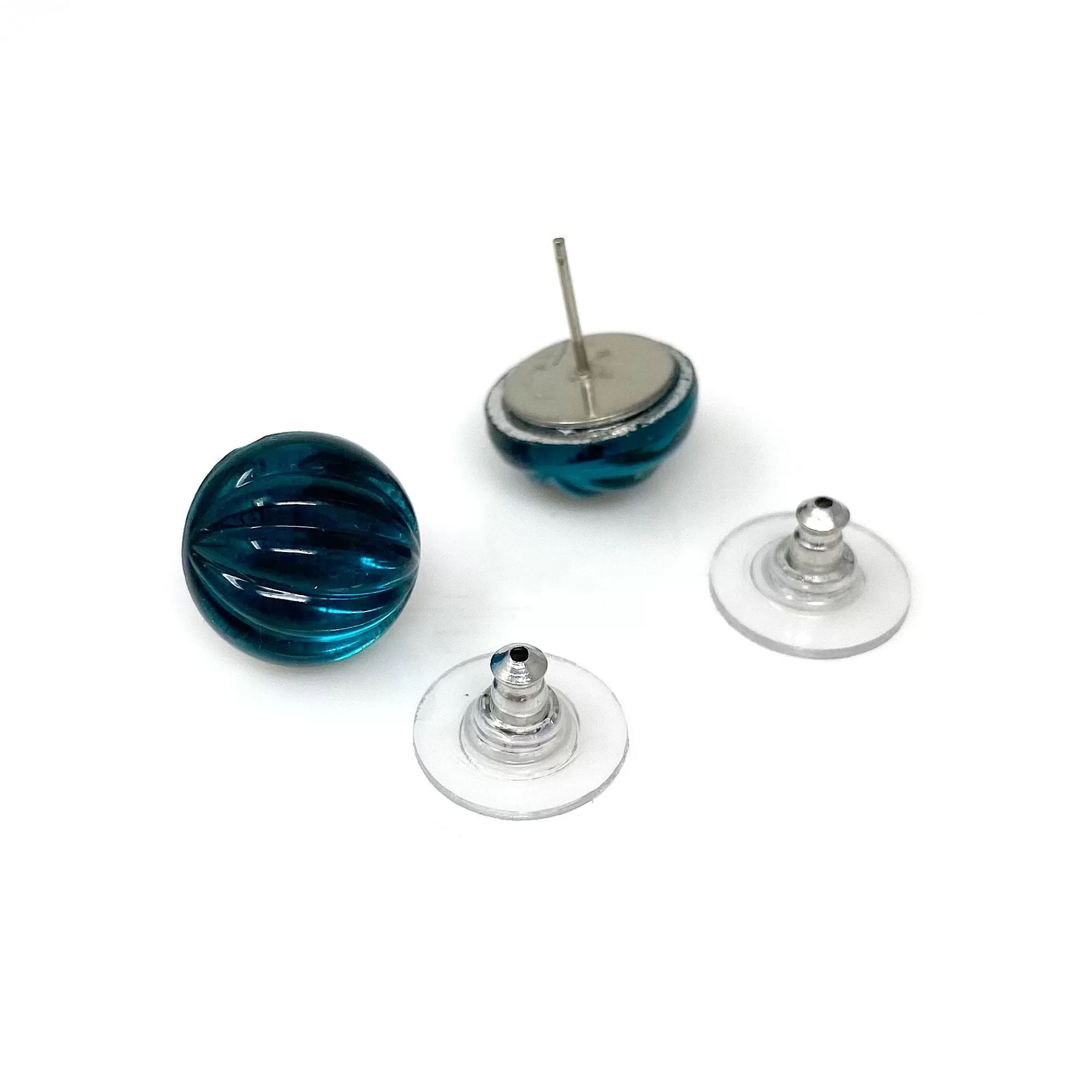 RONA ridged indicolite studs