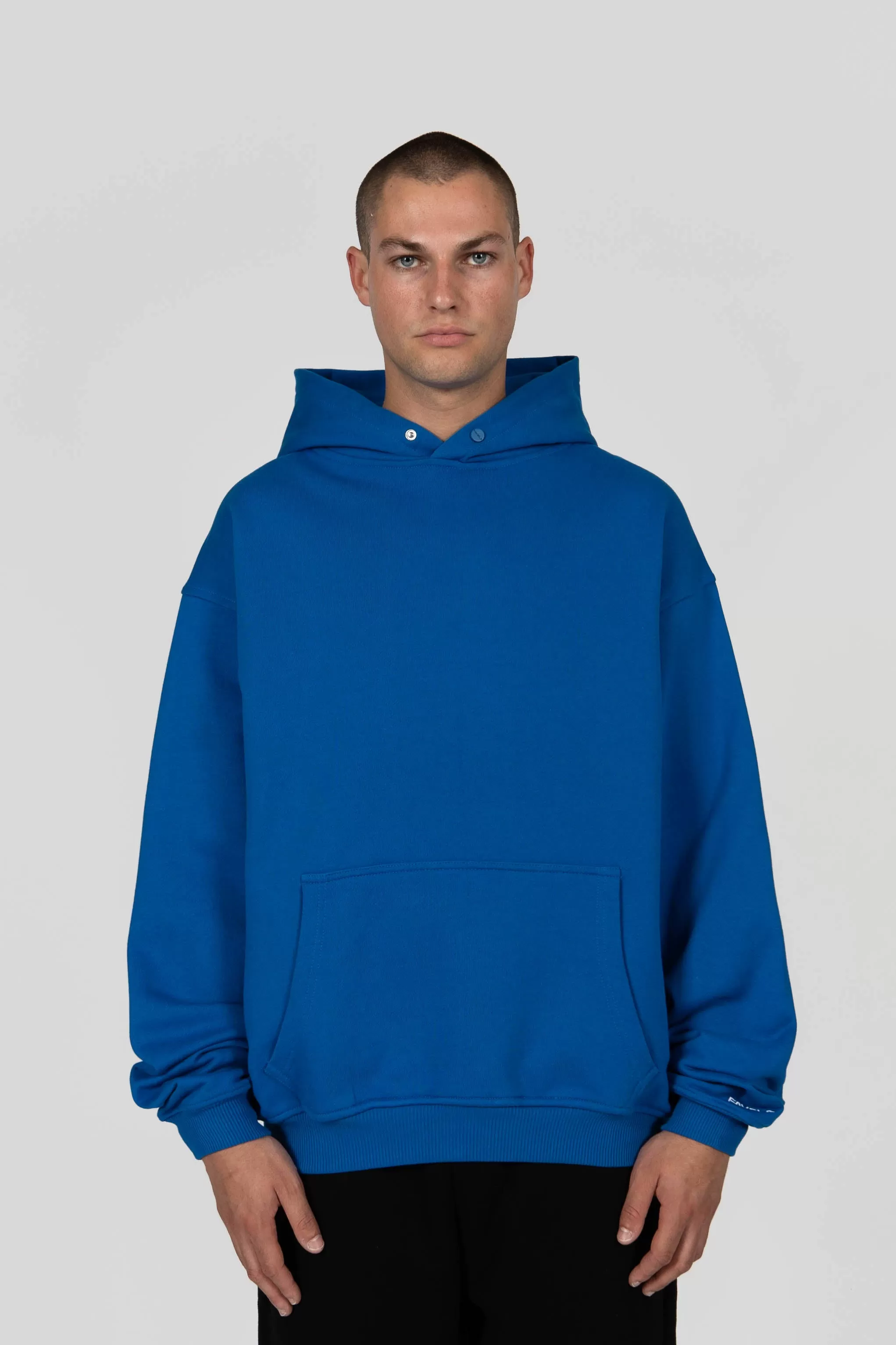 ROYAL BLUE SNAP BUTTON Hoodie