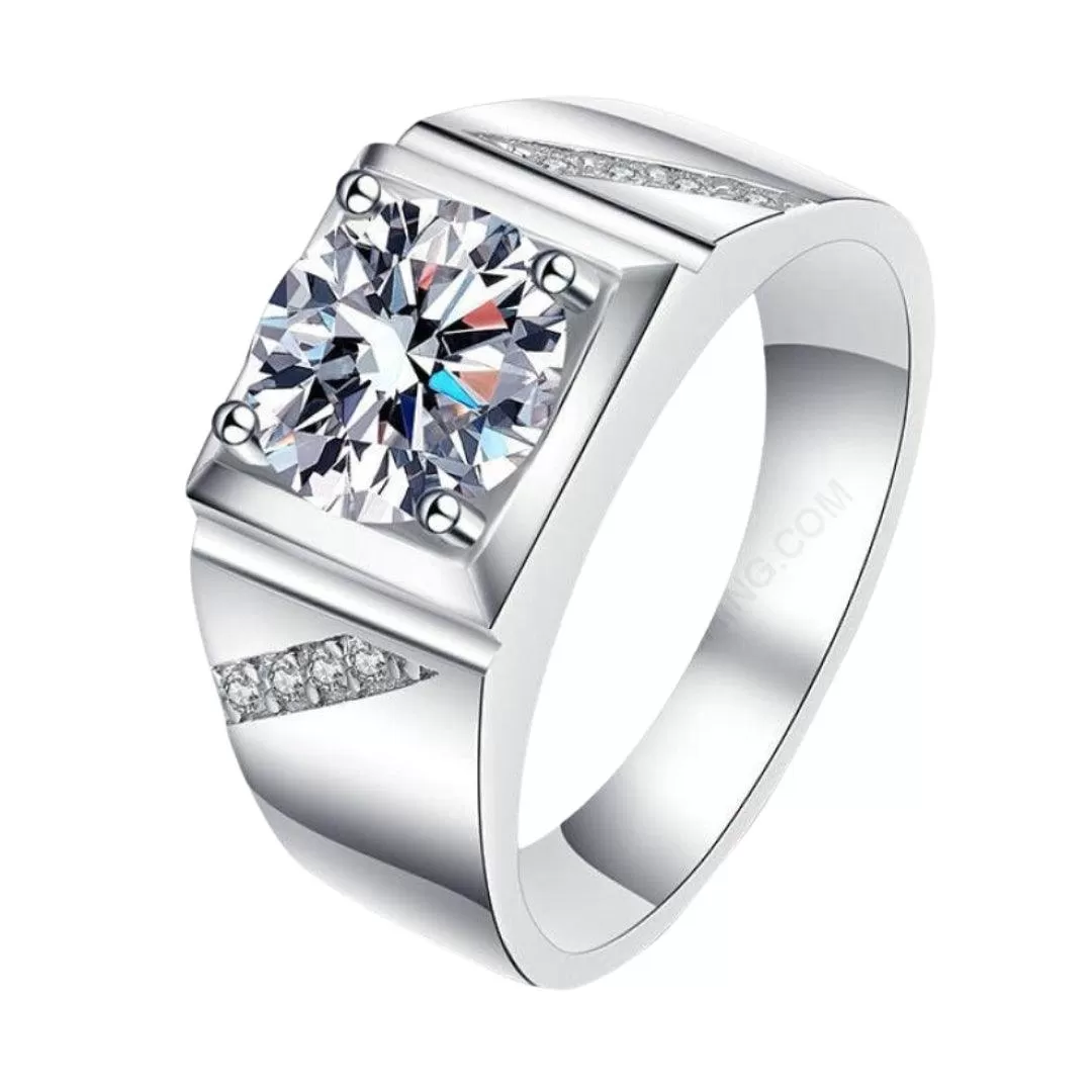 RSR-197: Authentic Moissanite Diamond Ring