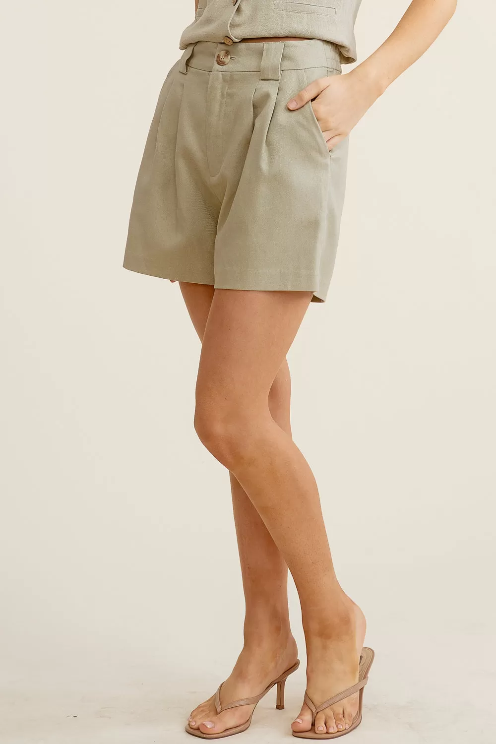 Sage Trouser Shorts