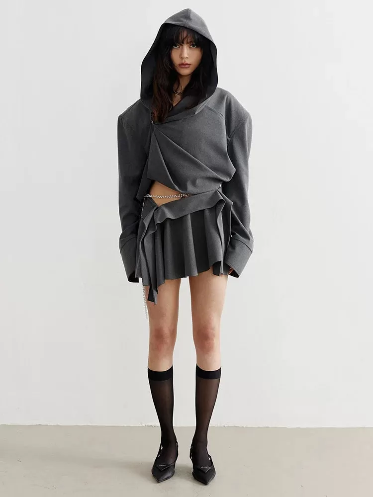 Sayua Cropped Hooded Jacket