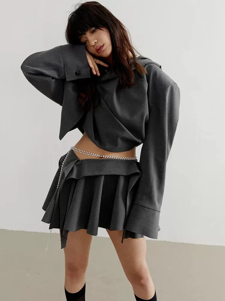 Sayua Cropped Hooded Jacket