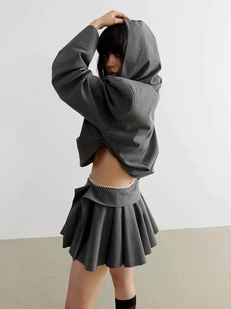 Sayua Cropped Hooded Jacket