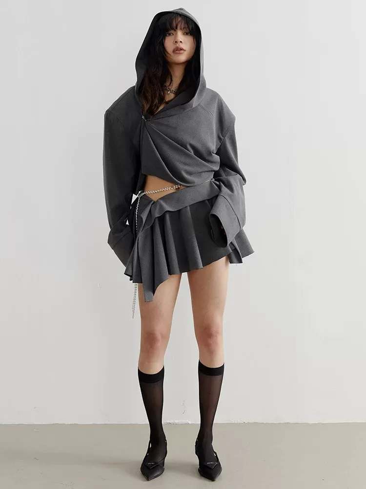 Sayua Cropped Hooded Jacket