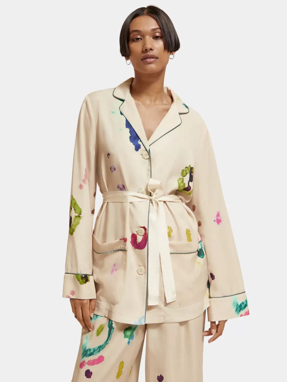 Scotch & Soda Printed Pyjama Blazer