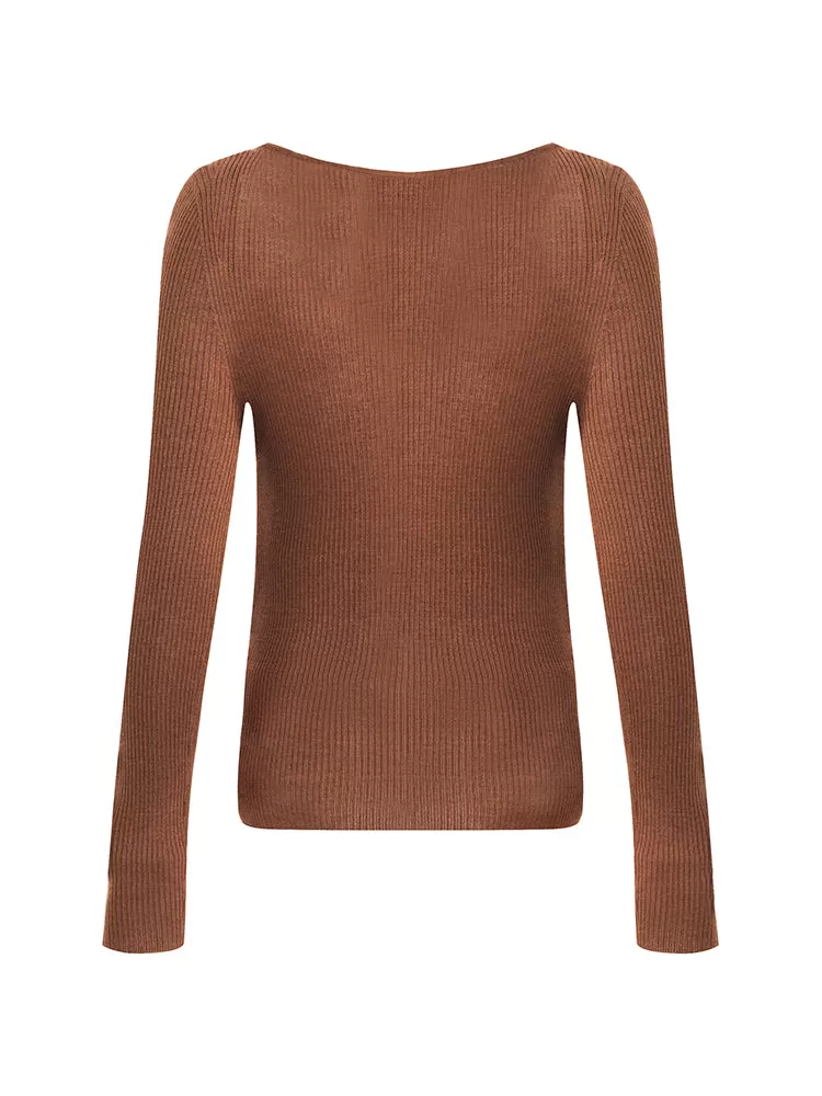 Silk Woolen Women Knit Top