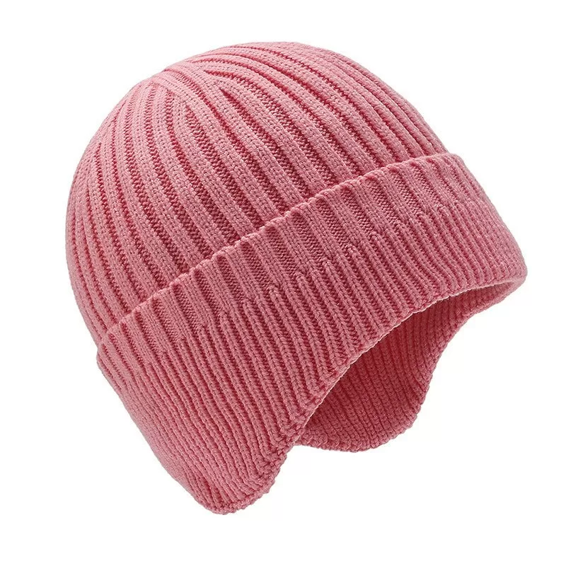 Solid Color Bonnet Beanie (with/without brim)