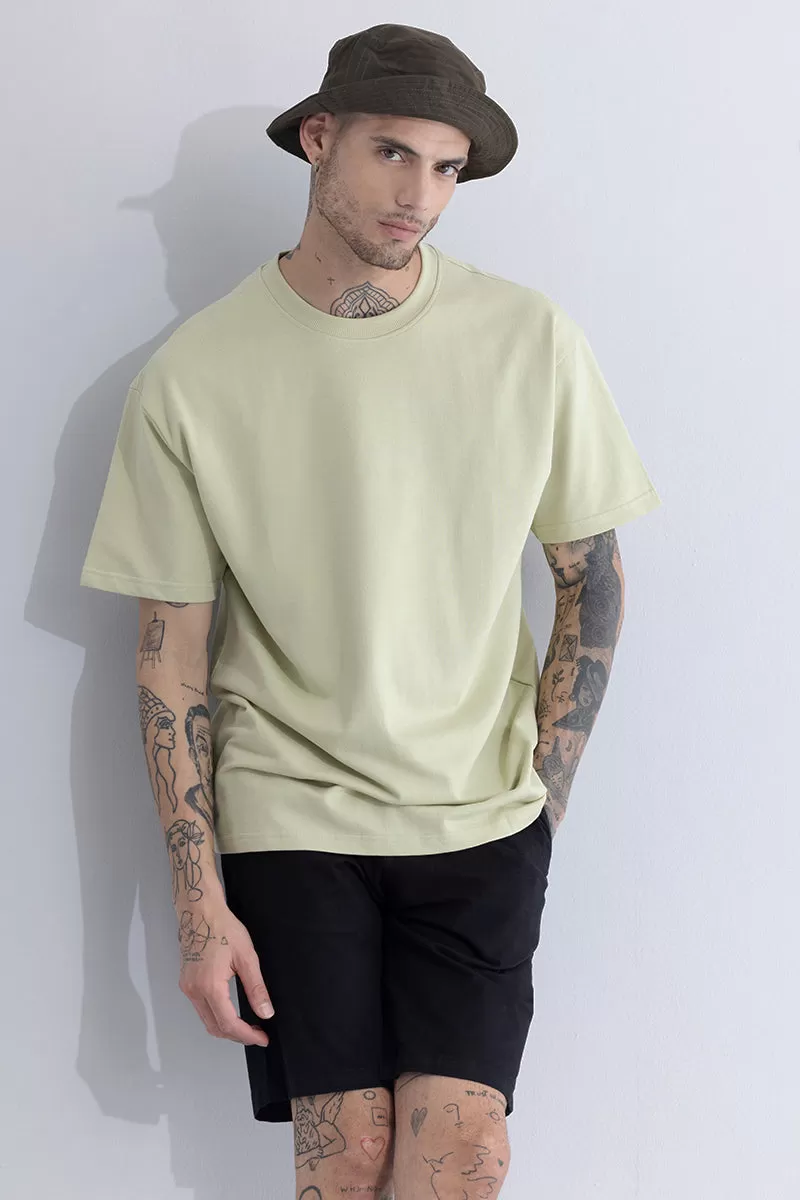 Solitude Pastel Green Oversized T-Shirt