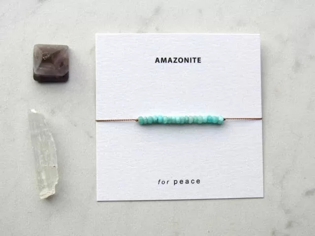 Soulsilk - Amazonite Bracelet Card