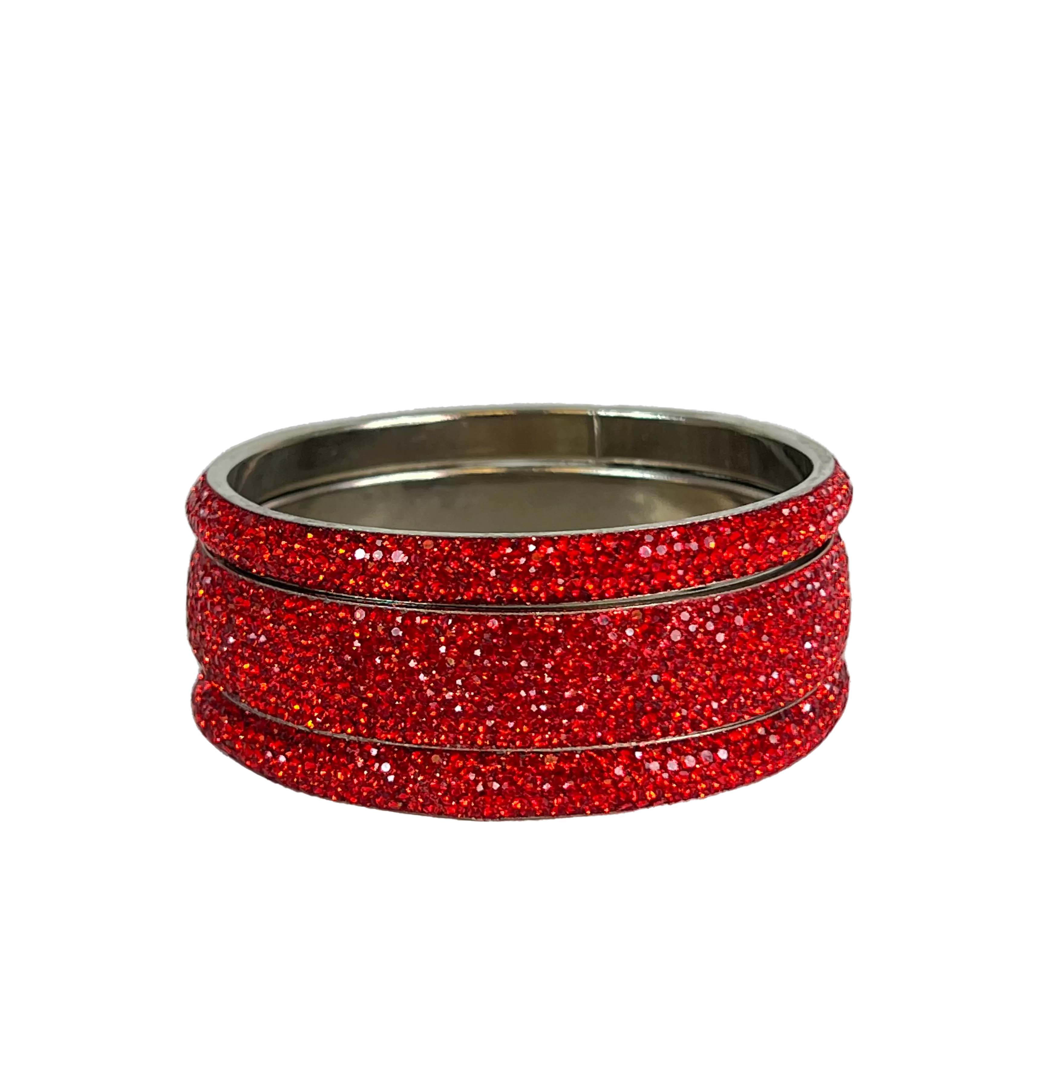 Sundar Bangles  Bollywood Red Crystal