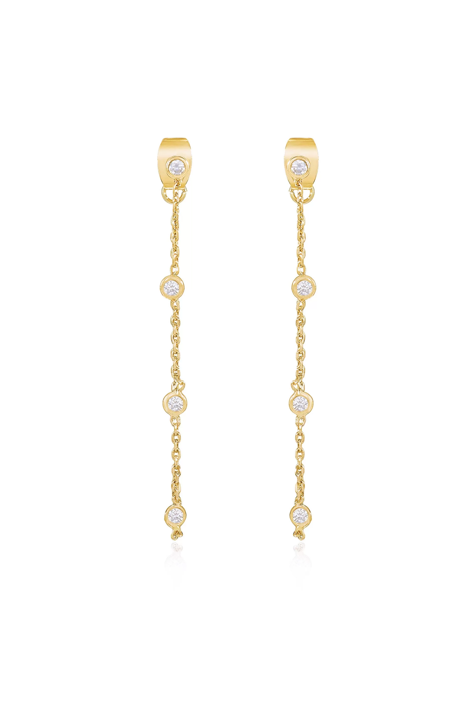 Super Elegant Crystal Strand Earrings