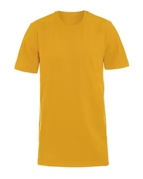 T-shirt Uomo Manica Corta Tinta Unita Senape Girocollo Basic Casual GIOSAL