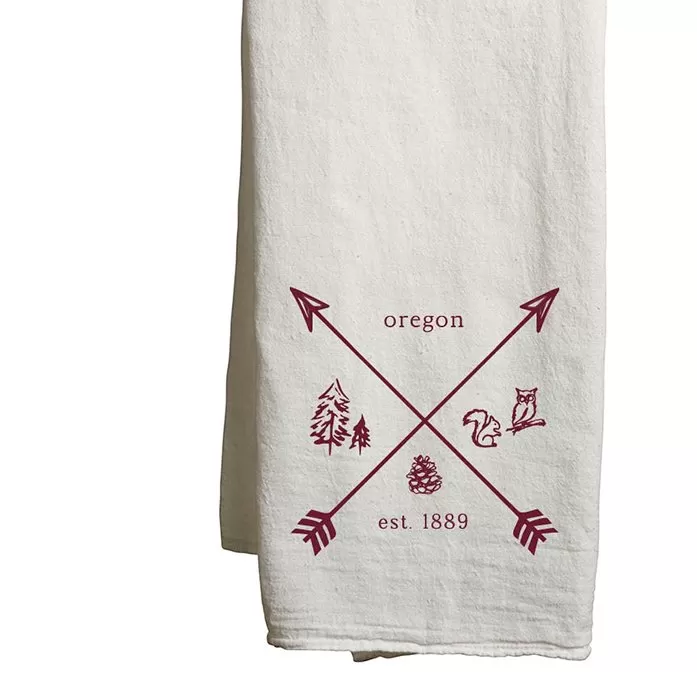 Tea Towel Forest Arrows