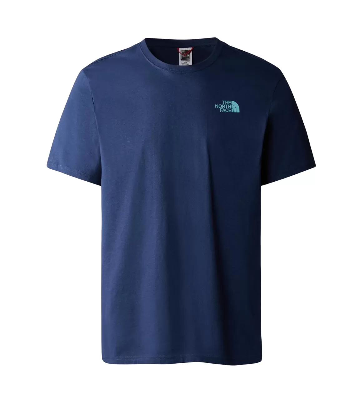 The North FaceRed Box Cel NF0A7X1KIWV1 men's short sleeve t-shirt blue-aqua