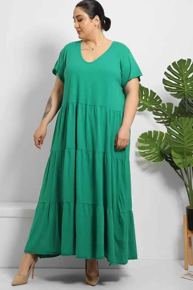 Tiered Cotton Summer Maxi Dress