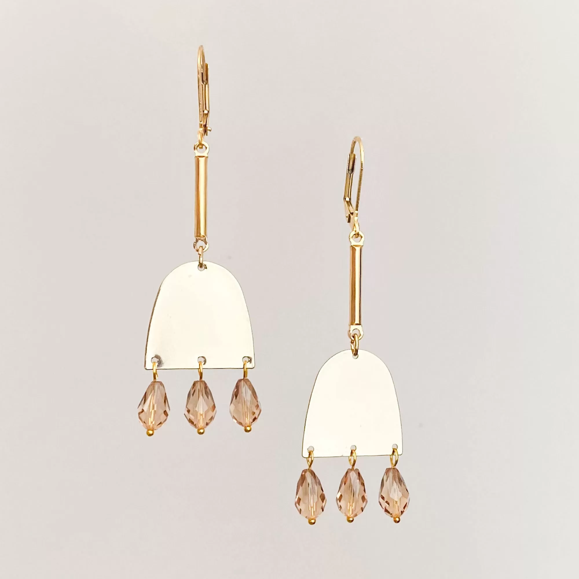 TURNER gold half circle earrings