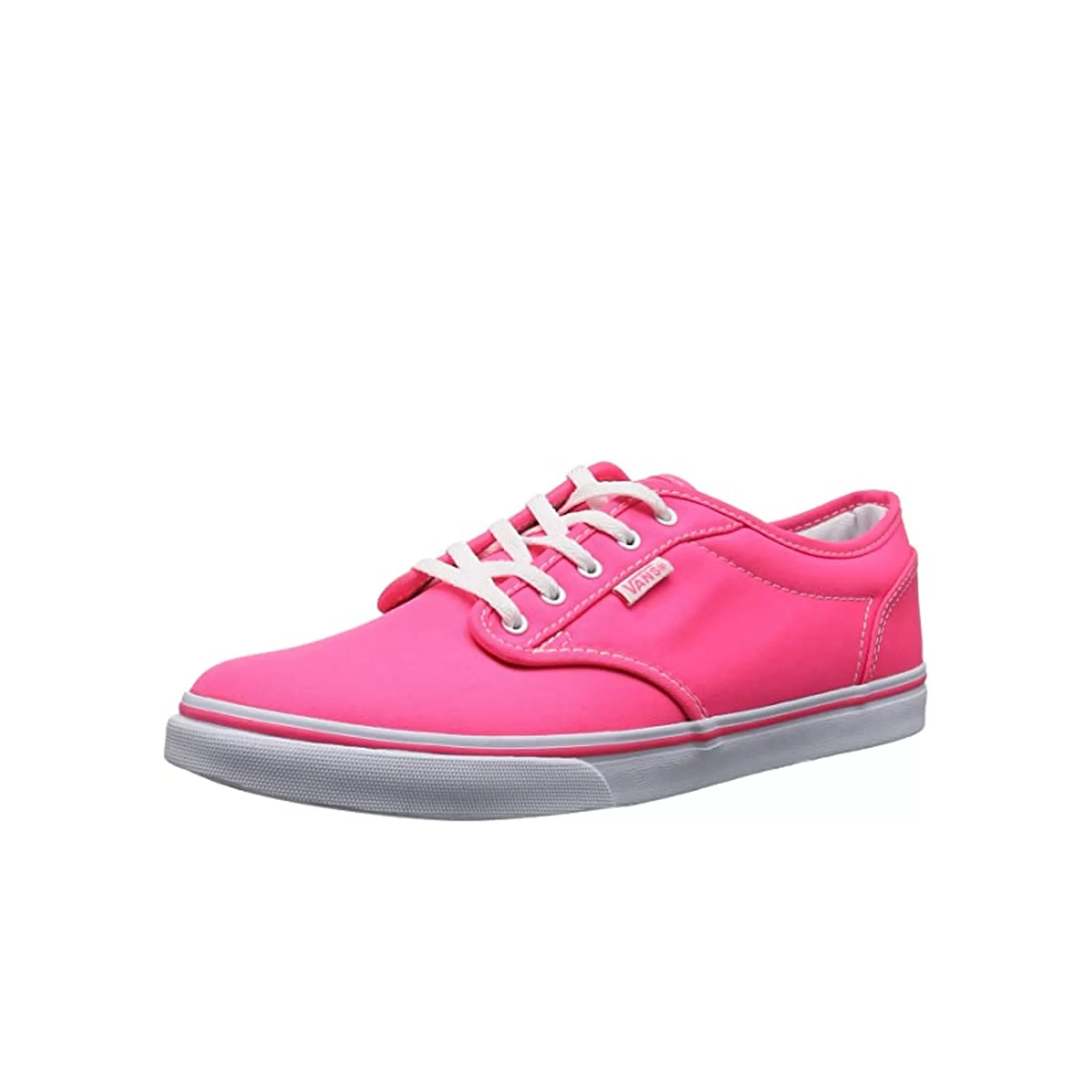 Vans Atwood Low Lace-Up Pink Canvas Womens Plimsolls NJO5T1