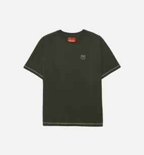 Vault x Nigel Cabourn Short Sleeve Knit Mens T-Shirt - Olive