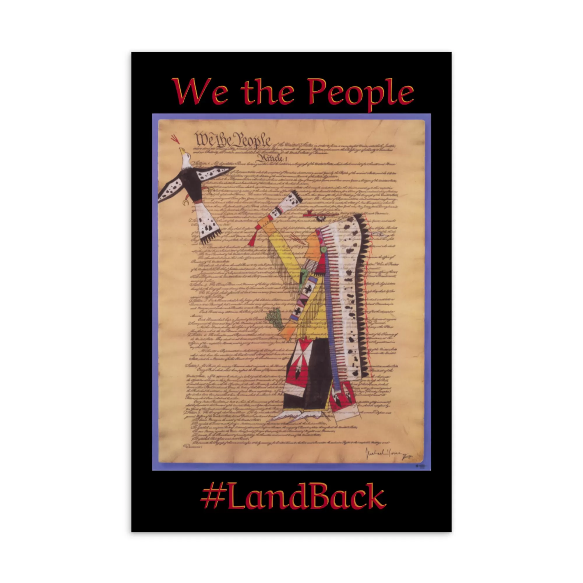 We The People #Landback Postcard