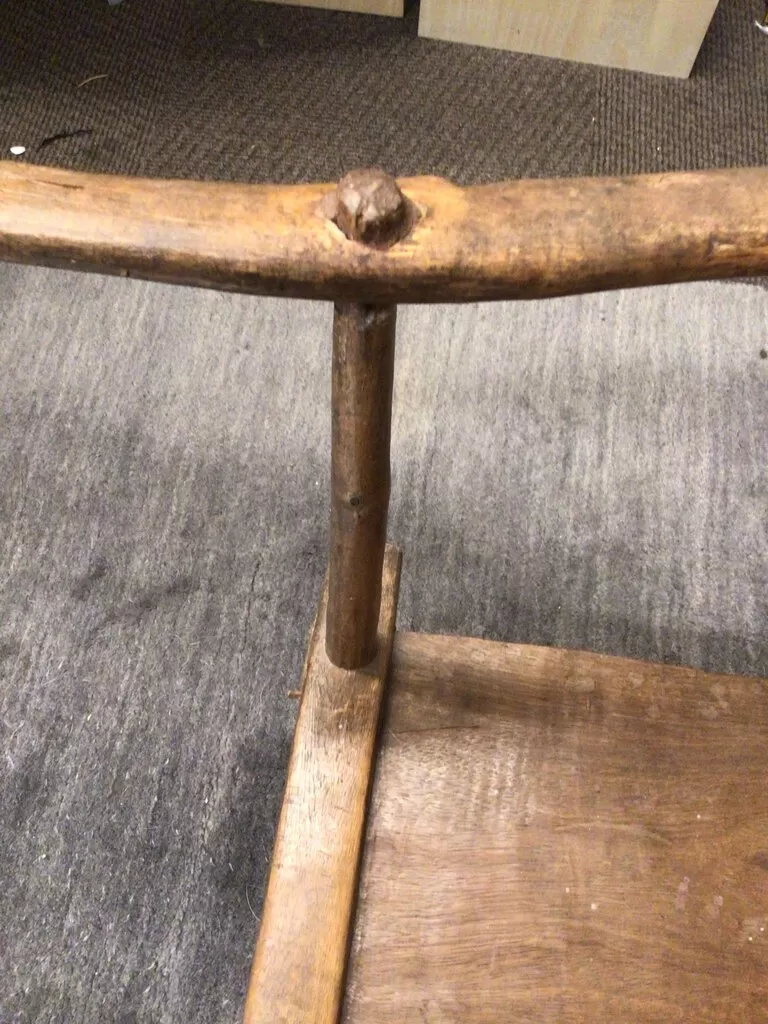 West African Carved Low Chair