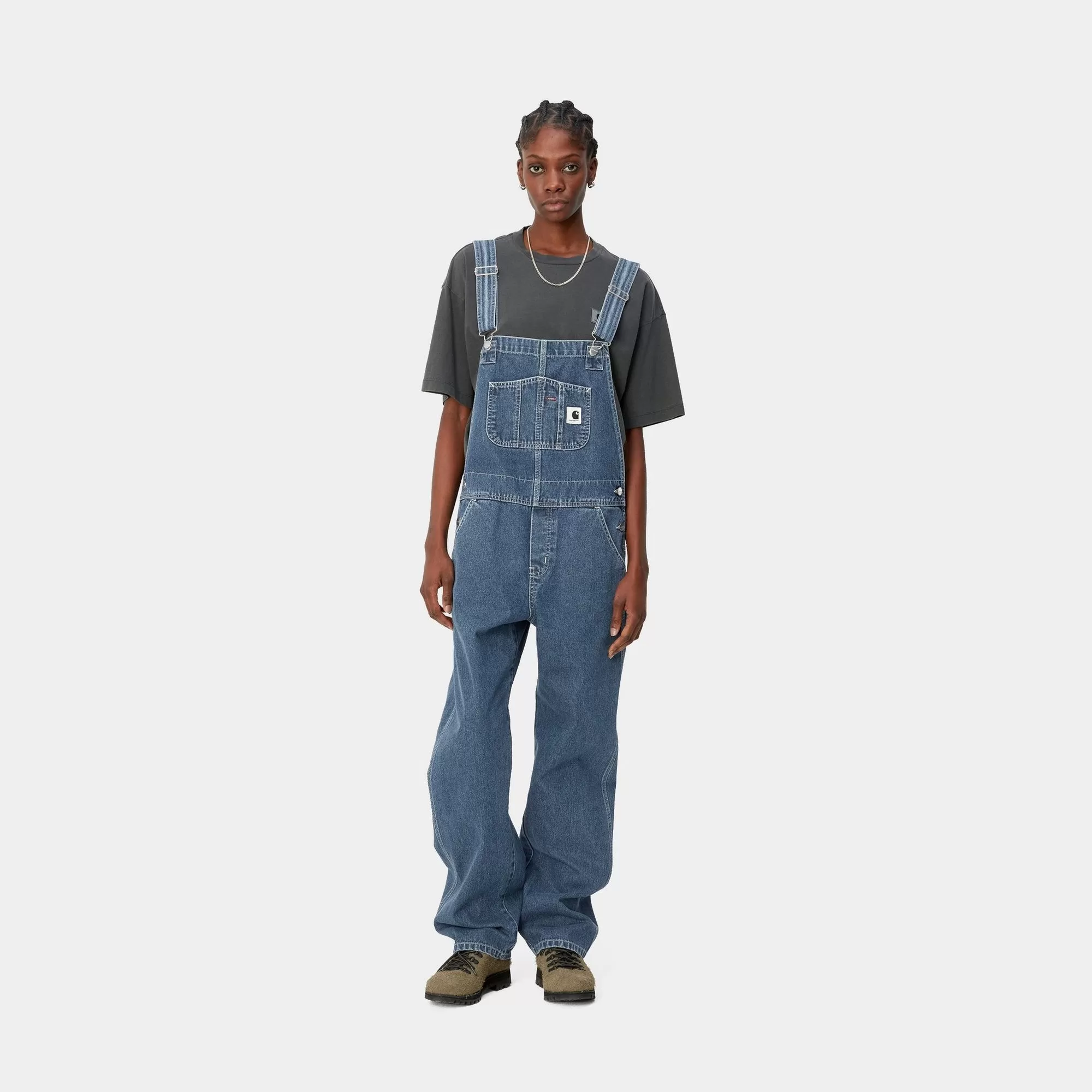 Women's Bib Overall Straight - Norco Denim | Blue (stone washed)