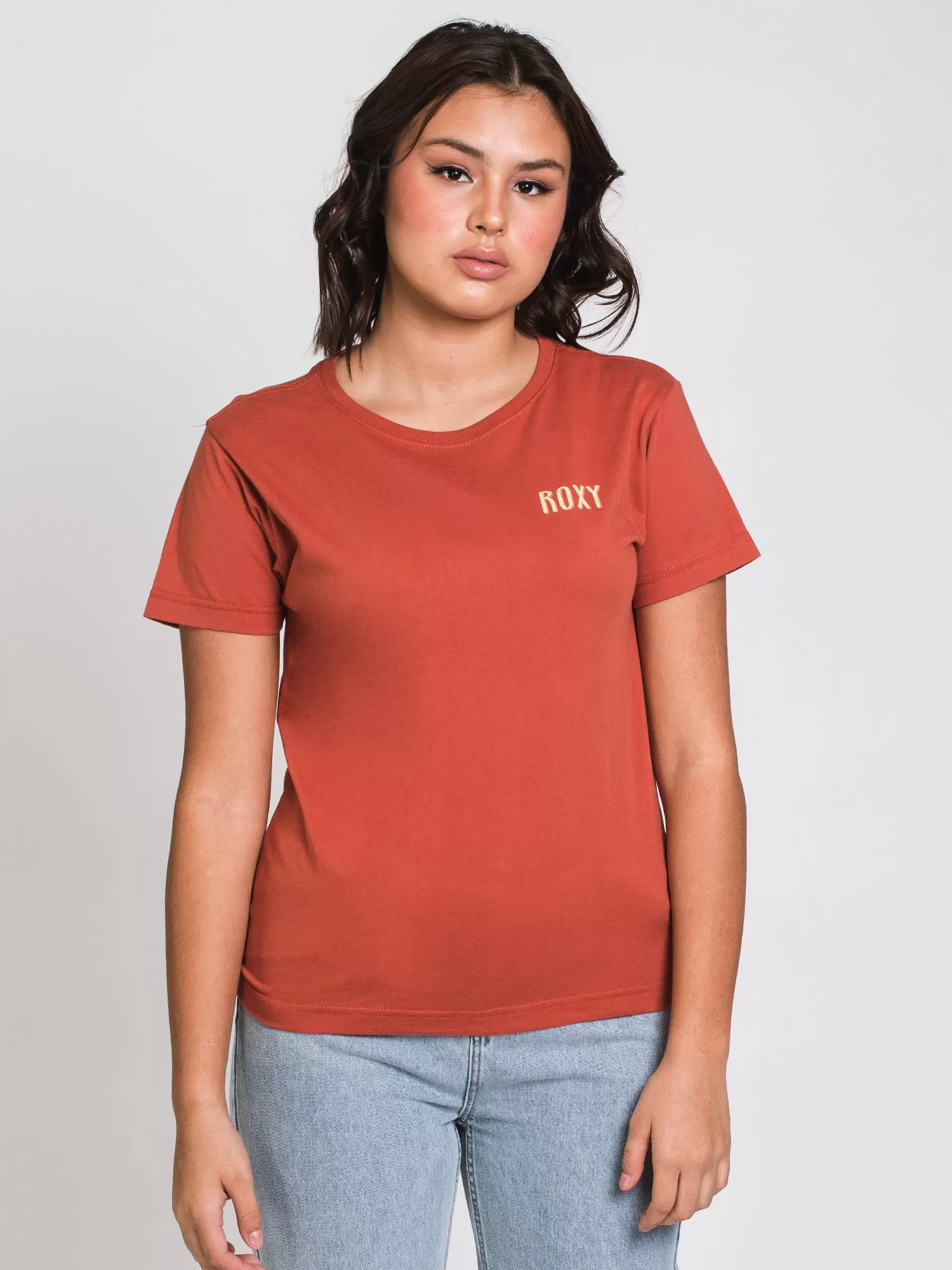 WOMENS GEO SURF SHORT SLEEVE TEE - AUBURN - CLEARANCE