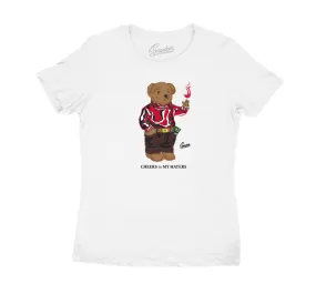 Womens - Gym Red 9 Cheers Bear Shirt