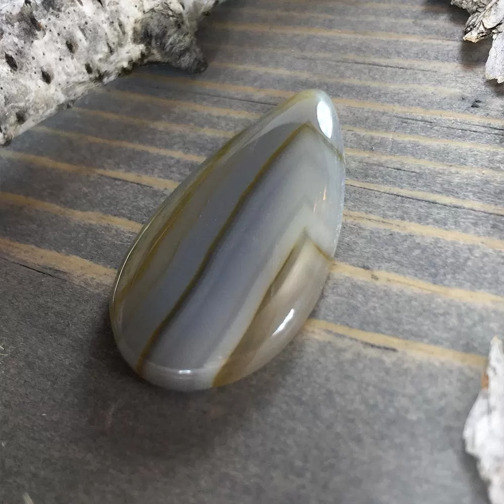 Yellow Skin Agate Cabochon